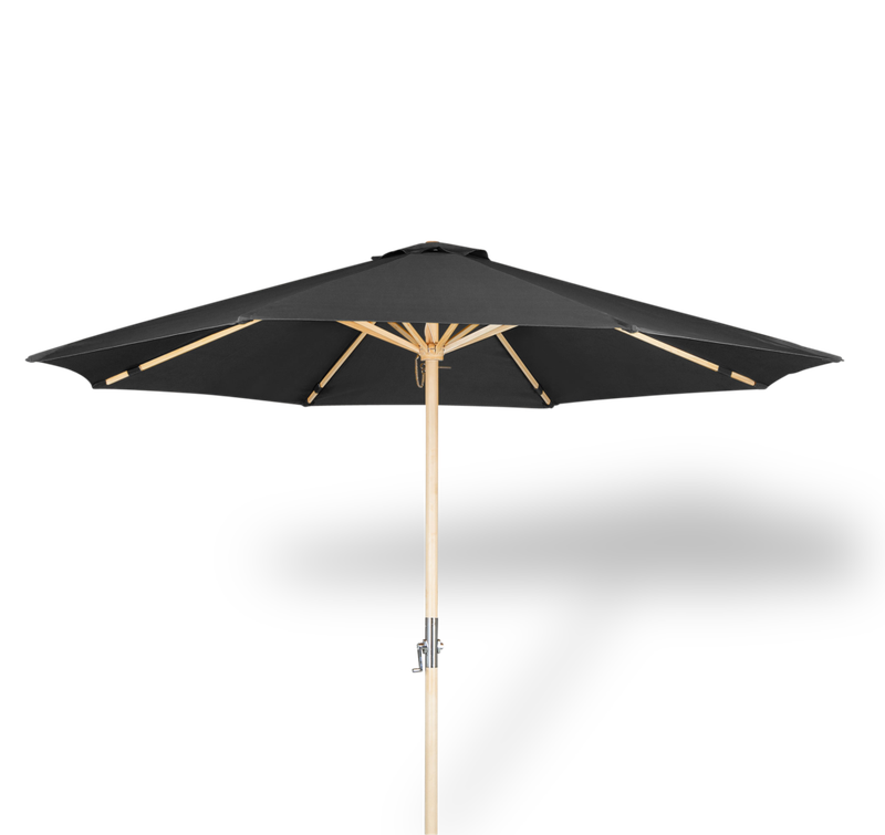 Lanterfant® Parasol Lucas - Houten parasol - 300 cm - Vintage Black - 