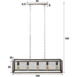 Hanglamp Rechthoek Raster