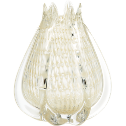 BePureHome Vaas Crown - Glas - Off White - 24x18x18