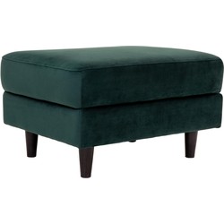 Bologna Pouf - Pouf in dark green velvet with black legs 52x68xH42 cm HN1006