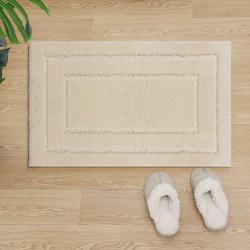 Badmat Antislip - Douchemat Toiletmat Wasbaar Waterabsorberend - Creme- 50x80 CM