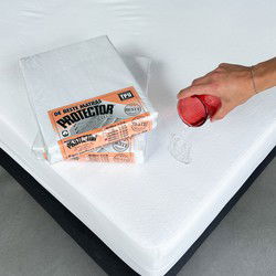 Protector | Waterdichte Matras Beschermer tot 35cm dik | Incontinentie matrasbeschermer | Perfecte pasvorm | Absoluut waterdicht en Kraakvrij - Hoeslakenbadstof Matrasbeschermhoezen | Matrasbeschermer 200x200cm lits-jumeaux extra breed