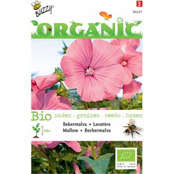 5 stuks - Organic Lavatera trimestris rose/rood (Skal 14275)