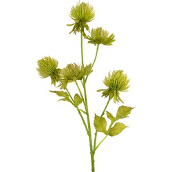 Greenmoods Kunstbloem Distel - Cirsium - Nep plant - 1 Stuk - 66cm - Groen