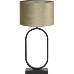 Tafellamp Jamiri/Gemstone - Zwart/Brons - Ø30x67cm
