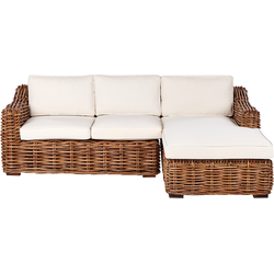 Beliani BRIATICO - Tuinsofa-Beige-Rotan