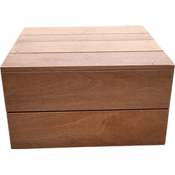 Wood4you - Hocker Washington Bankirai 55Lx33Hx55D cm