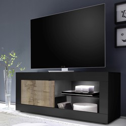 Kleine TV-meubel 1 deur zonder verlichting Initial - L140 cm