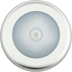 Groenovatie LED Kastverlichting 1W op Batterijen met Sensor, Grijs, Rond, Warm Wit