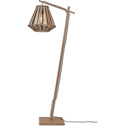 Vloerlamp Merapi - Bamboe/Zwart - 57x30x150cm