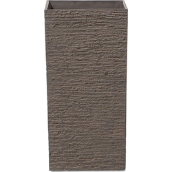 GAZA - Plantenbak - Donkerbruin - 30 cm - Stenenmix