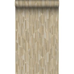 Origin Wallcoverings behang 3D-houtmotief beige - 50 x 900 cm - 347866