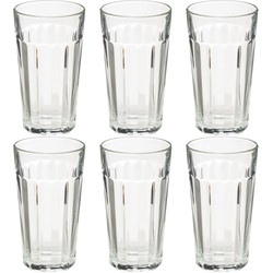 Set van 6x stuks water/sap glazen Lorenz 350 ml van glas - Drinkglazen