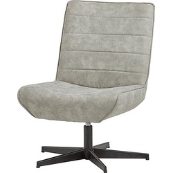 Furnilux - Fauteuil Otis - Fauteuil Relax - Lounge Stoel - Antraciet - Zilver