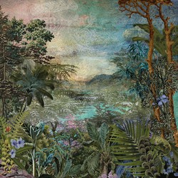 Sanders & Sanders fotobehang jungle groen - 250 x 250 cm - 611842