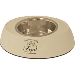 Tobacco Hundenapf oval Kunststoff/RS Wasser/Futter 29 cm beige Futter- und Wassernäpfe-Hund - Gebr. de Boon