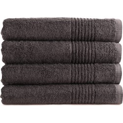 PHLOX Handdoeken Set 70x140 cm - 4 stuks - 600 g/m2 Zacht Katoen - Supreme Collectie - Antraciet