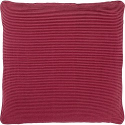 Dutch Decor KLUNE - Sierkussen 45x45 cm - bordeaux - rood - ribstof - Dutch Decor