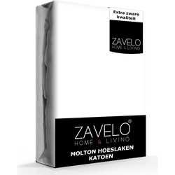 Zavelo Molton Hoeslaken (100% Katoen)-Lits-jumeaux (180x220 cm)