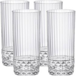 Bormioli Rocco Longdrinkglazen - 4 stuks - glas - 490 ml - Longdrinkglazen