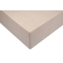 Zo!Home Hoeslaken Lino fitted sheet Sandy Beige 140 x 200 cm