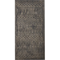 PTMD Osher Grey MDF wavy carved wallpanel rough L