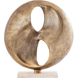PTMD Deco Object Deuie - 45x10x50 cm - Aluminium - Messing