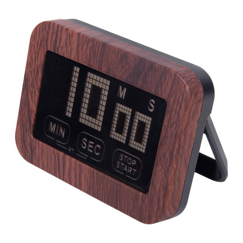 Krumble digitale kookwekker wit met hout - 