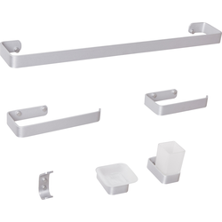 Beliani ZORRITOS - Badkamer hardware set-Zilver-Aluminium