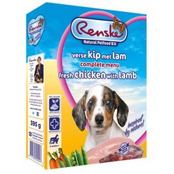 Vers hond pup kip&lam 395g