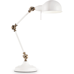 Moderne Tafellamp Truman - Wit - Ideal Lux - E27