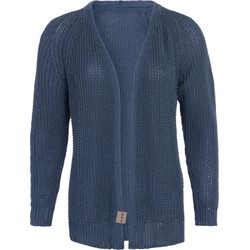 Knit Factory Daisy Kort Gebreid Vest - Jeans - 40/42