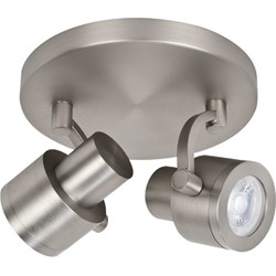 Highlight - Alto - Plafondlamp - GU10 - 17 x 17  x 12,5cm - Nikkel