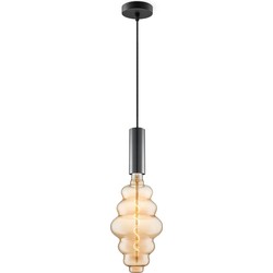 Home sweet home hanglamp Saga zwart Cloud - amber