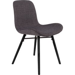 Housecraft Living Lester Eetkamerstoelen Antraciet - Set van 2