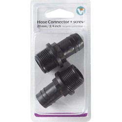 Hose Connector Screw 20 mm 3/4 Inc vijveraccesoires - VT