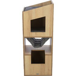 TRIXIE CITYSTYLE CAT TOWER BRUIN / GRIJS 105 CM