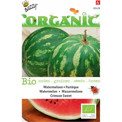5 stuks - Organic Watermeloen Crimson Sweet (Skal 14275) - Buzzy
