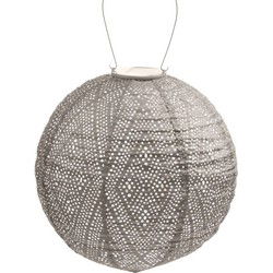 Round dia. 30 cm Ikat licht taupe lampion