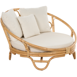 Beliani ROSSANO - Loungefauteuil-Natuurlijk-Rotan