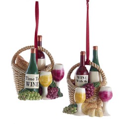 Ornament Wine kunststof h8 cm