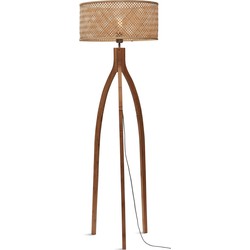 Vloerlamp Java - Bamboe - 50x50x145cm - Driepoot