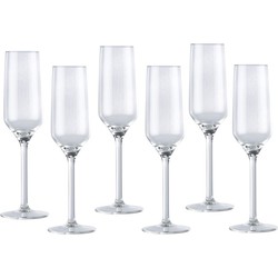 24x Champagneglas/glazen 22 centiliter - Champagneglazen