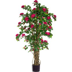 Greenmoods Fuchsia Bougavillea Liana - Nepplanten voor binnen - Kunstplant - 1 Stuk - 115cm