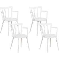 MORILL  - Stoel set van 4 - Wit - Kunststof
