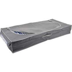 Storage Solutions Dekbed/kussen opberghoes - grijs - 105 x 45 x 16 cm - Opberghoezen