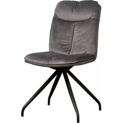 Tower living Rota swivel sidechair - Lush 812-229 Grey