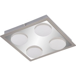 Cosmo Casa  Briloner LED plafondlamp - Plafonnière - Badkamerlamp - Inclusief 4 lampen