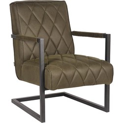 D-MAXX Fauteuil Denmark - Army green - Microfiber