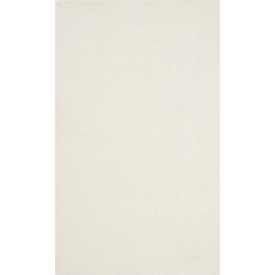 Safavieh Shaggy Geweven Vloerkleed voor Binnen, Fluweel Collectie, VSG169, in Wit, 91 X 152 cm